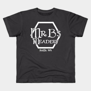 Mr. B's Meadery Logo White Kids T-Shirt